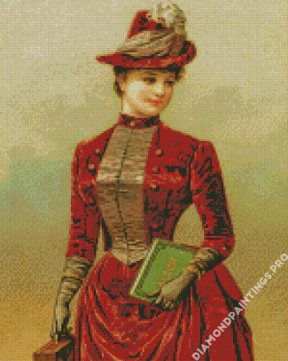 Vintage Victorian Lady Diamond Painting