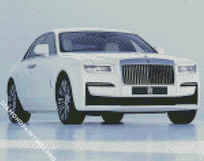 White Rolls Royce Diamond Painting