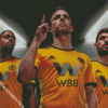 Wolves Football Team Players Diamond Painting