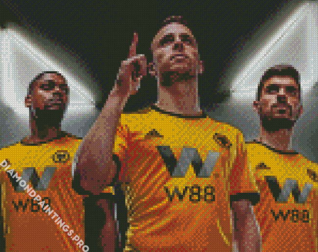 Wolves Football Team Players Diamond Painting