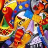 Aesthetic African Abstract Faces Diamond Painting