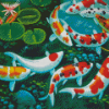 Aesthetic Koi Japanese Fish Art Diamond Painting