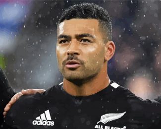 All Blacks Rugby PLayer Diamond Painting