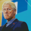 Bill Clinton With Glasses Diamond Painting