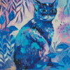 Blue Cat Art Diamond Painting