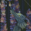 Bor And Dragon In Library Diamond Painting