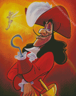 Captain Hook Character Diamond Painting