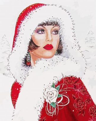 Christmas Deco Girl Diamond Painting