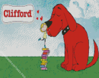 Clifford Red Puppy Diamond Painting