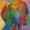Colorful Pointer Dog Diamond Painting