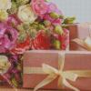 Country Flowers And Gift Boxes Diamond Painting