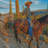 Cowboy In Arizona Diamond Painting