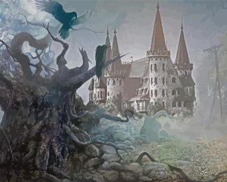Creepy Castle By Ruslan Khyzhniak Diamond Painting