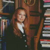 Danielle Steel In The Library Diamond Painting