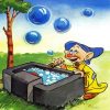 Dopey Blowing Bubles Diamond Painting