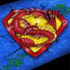 Dragon Superman Symbol Diamond Painting