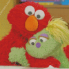 Elmo And Karli From Sesame Street Diamond Painting