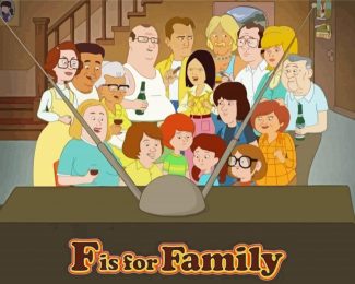 F Is For Family Animated Serie Diamond Painting