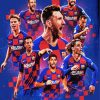 FCB Collage Football Players Diamond Painting