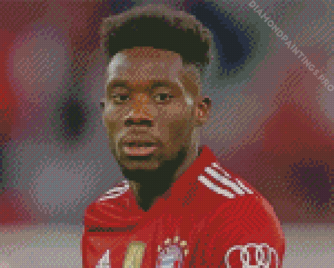 The Footballer Alphonso Davies Diamond Painting