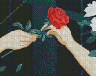 Giving A Rose Diamond painting