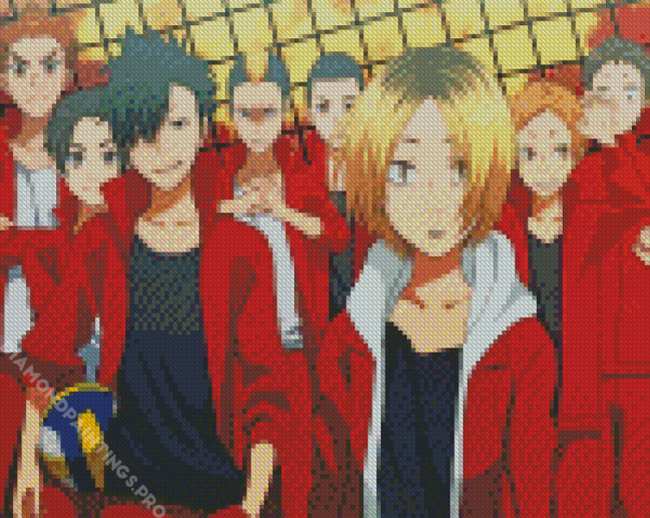 Haikyuu Nekoma X Karasuno Diamond Painting