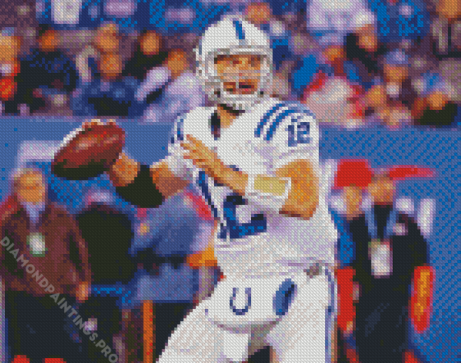 Indianapolis Colts Andrew Luck Diamond Painting