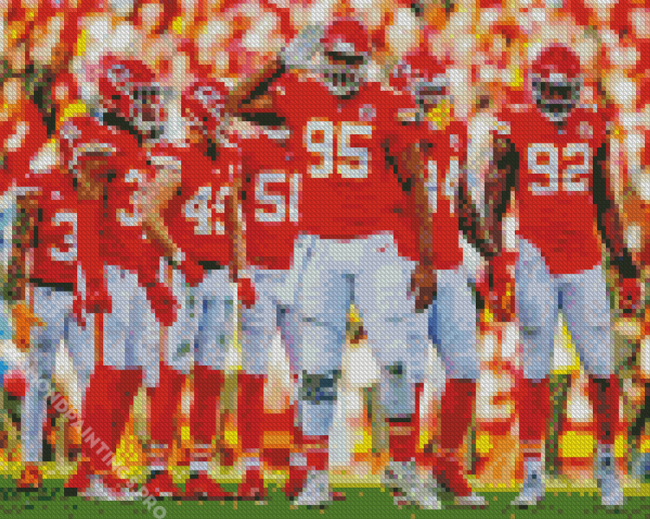 Kc Chiefs Team Football Players Diamond Painting