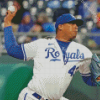 Kansas City Royals Baseball Player Diamond Painting