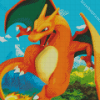 Lizardon Charizard Diamond Painting