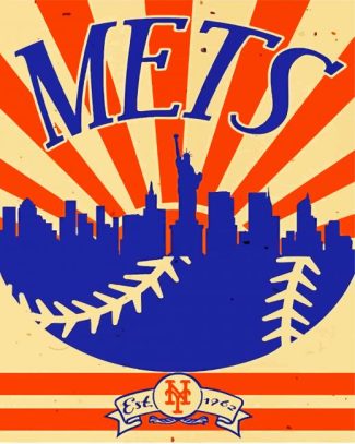 New York Mets Poster Diamond Painting