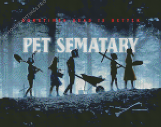 Pet Sematary Movie Poster Diamond Painting