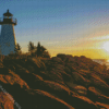 Plymouth Massachusetts Lighthouse Diamond Painting