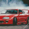 Red Jdm Car Diamond Painting