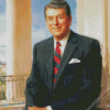 Ronald Reagan Portrait Diamond Painting