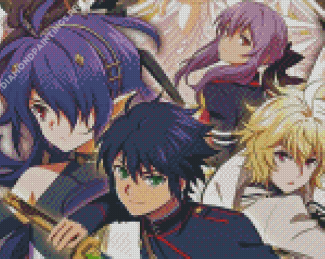 Seraph Of The End Anime Characters Diamond Painting