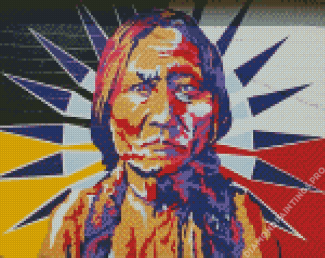 Sitting Bull Native Leader Diamond Painting