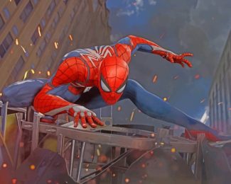 Spider Man At Night Diamond Painting