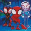 Spidey And Friends Diamond Painting