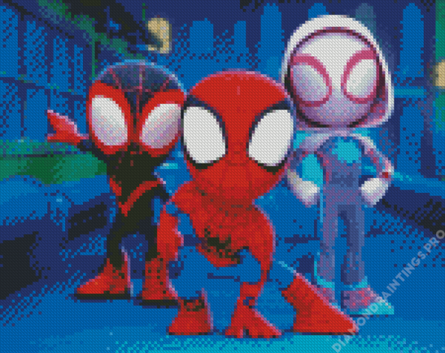 Spidey And Friends Diamond Painting