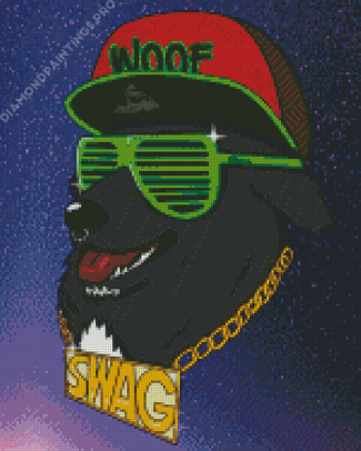 Swag Dog Diamond Painting