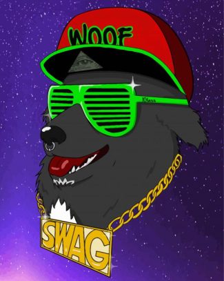Swag Dog Diamond Painting