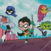 Teen Titans Heroes Diamond Painting
