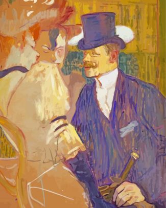 The Englishman At The Moulin Rouge Toulouse Lautrec Diamond Painting