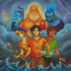 The Heroes Of Olympus Animation Diamond Painting