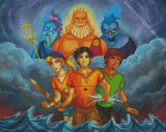 The Heroes Of Olympus Animation Diamond Painting