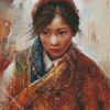 Tibet Girl Diamond Painting