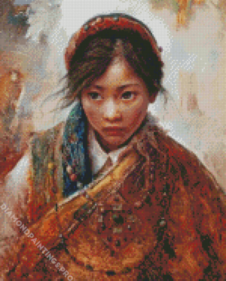 Tibet Girl Diamond Painting