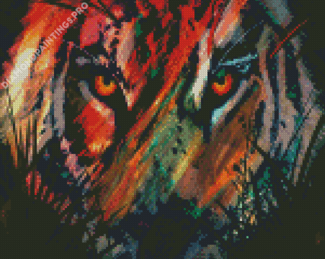 Tiger Eyes Diamond Painting