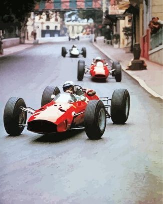 Vintage Formula 1 Cars Diamond Painting